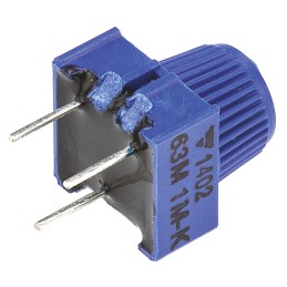 1 pcs - 1MΩ, Through Hole Trimmer Potentiometer 0.5W Top Adjust Vishay, 63M