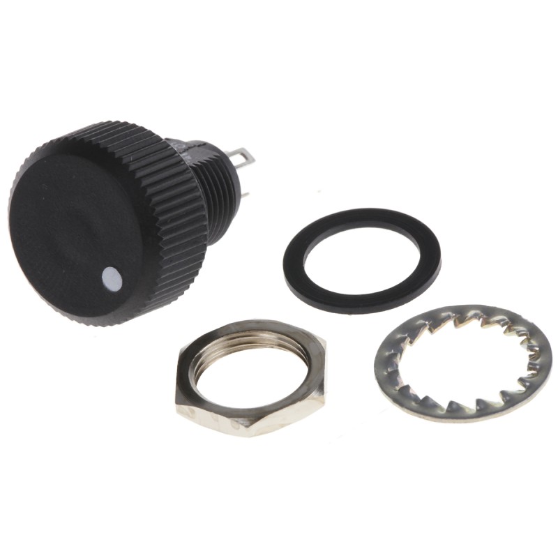 1 pcs - Vishay 1MΩ Rotary Potentiometer 1-Gang Panel Mount, P16NP105MAB15