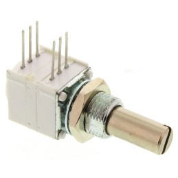 1 pcs - Vishay 1kΩ Rotary Potentiometer 1-Gang, Panel Mount (Through Hole), 14820F0GJSX13102KA