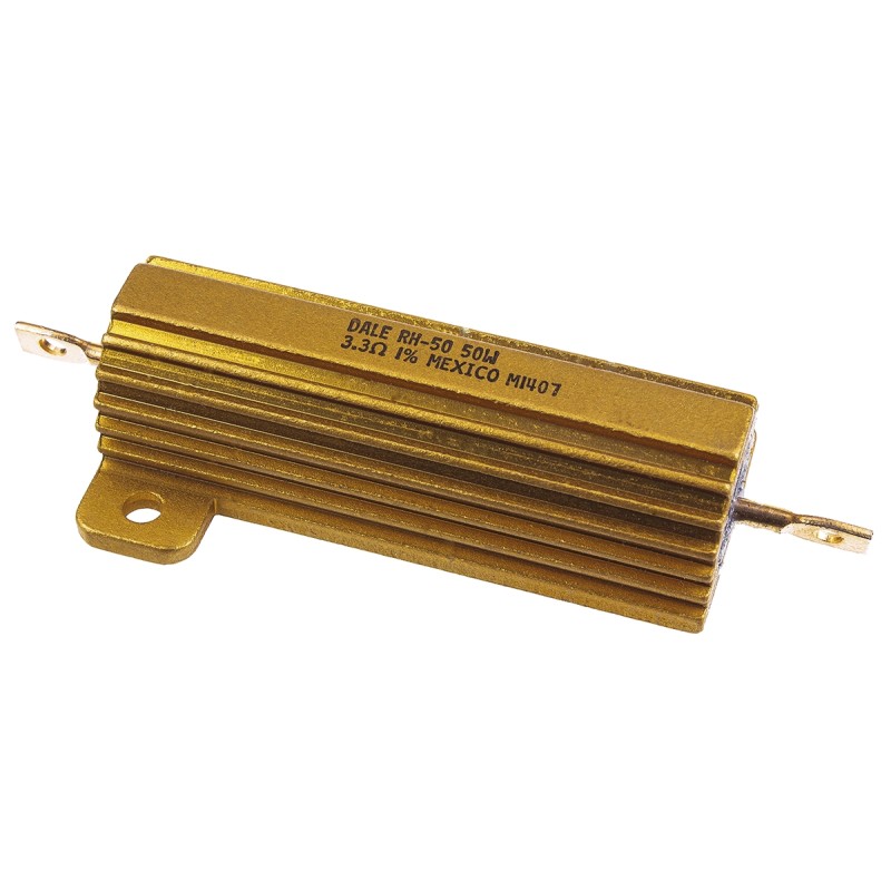1 pcs - Vishay, 3.3Ω 50W Wire Wound Chassis Mount Resistor RH0503R300FE02 ±1%