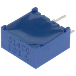 1 pcs - 10kΩ, Through Hole Trimmer Potentiometer 0.5W Bourns, 3386