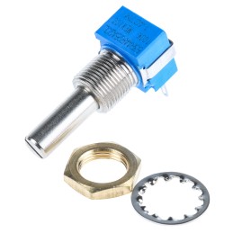 1 pcs - Bourns 100kΩ Rotary Potentiometer 1-Gang Panel Mount, 53RAA-R25-A20L