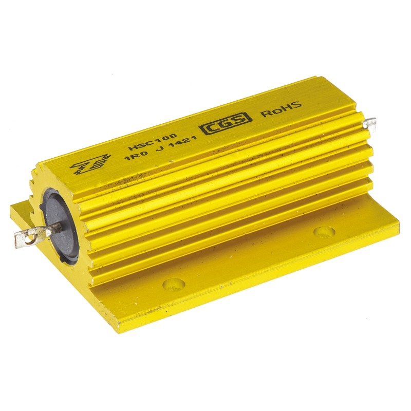 1 pcs - TE Connectivity, 1Ω 100W Wire Wound Chassis Mount Resistor HSC1001R0J ±5%