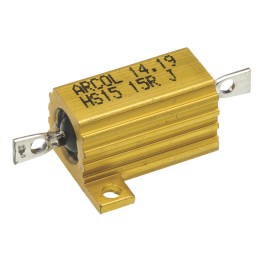 1 pcs - Arcol, 15Ω 15W Wire Wound Chassis Mount Resistor HS15 15R J ±5%