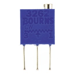 1 pcs - 10kΩ, Through Hole Trimmer Potentiometer 0.25W Top Adjust Bourns, 3262