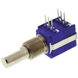 1 pcs - Bourns 10kΩ Rotary Potentiometer 1-Gang, Panel Mount (Through Hole), 56AAD-C28-B15/R80L