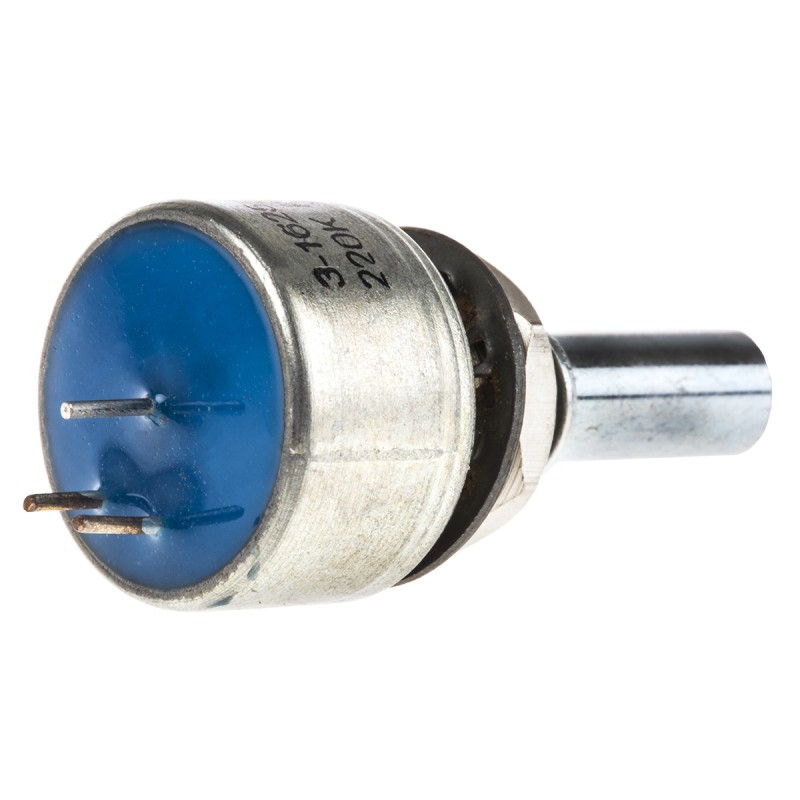 1 pcs - TE Connectivity 220kΩ Rotary Potentiometer 1-Gang Panel Mount, 404802692041