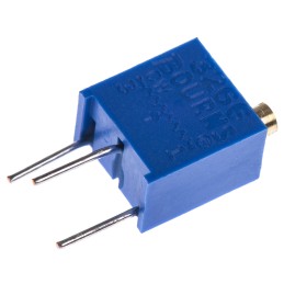 1 pcs - 50kΩ, Through Hole Trimmer Potentiometer 0.25W Top Adjust Bourns, 3266