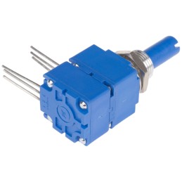 1 pcs - Bourns 10kΩ Rotary Potentiometer 1-Gang Panel Mount, 91A2A-B28-B15/B15L