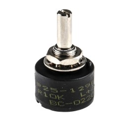 1 pcs - RS PRO 10kΩ Rotary Potentiometer 1-Gang Panel Mount