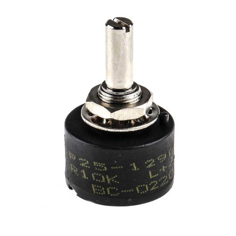 1 pcs - RS PRO 10kΩ Rotary Potentiometer 1-Gang Panel Mount