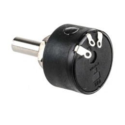 1 pcs - RS PRO 10kΩ Rotary Potentiometer 1-Gang Panel Mount
