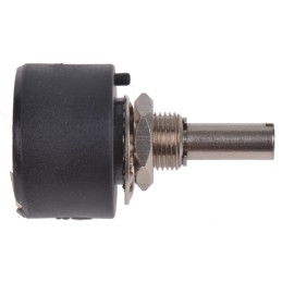 1 pcs - RS PRO 10Ω Rotary Potentiometer 1-Gang Panel Mount