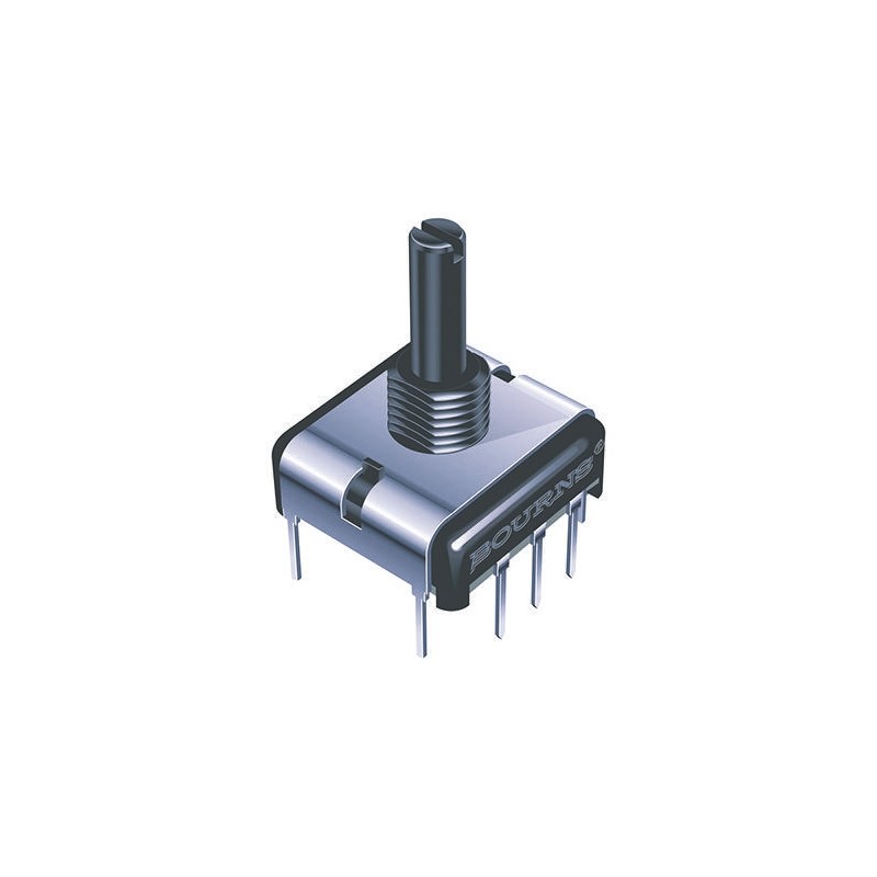 1 pcs - Bourns 5kΩ Rotary Potentiometer 1-Gang, Panel Mount (Through Hole), PCW1J-B24-KAB502L