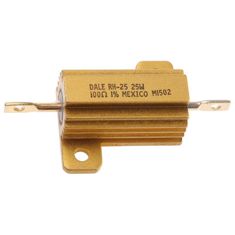 1 pcs - Vishay, 100Ω 25W Wire Wound Chassis Mount Resistor RH025100R0FE02 ±1%