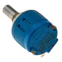 1 pcs - RS PRO 1kΩ Rotary Potentiometer 10-Turns 1-Gang Panel Mount