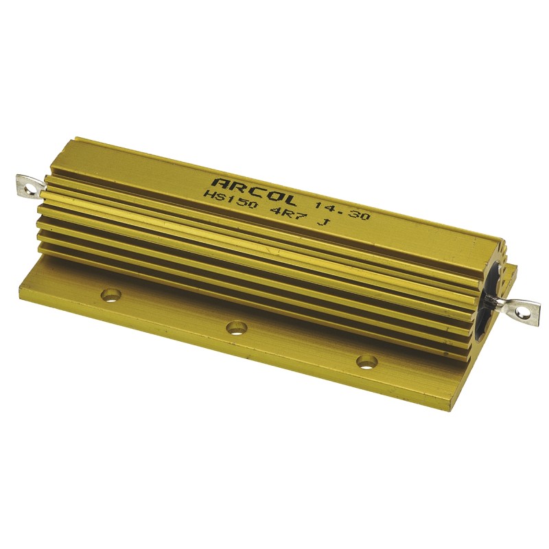 1 pcs - Arcol, 4.7Ω 150W Wire Wound Chassis Mount Resistor HS150 4R7 J ±5%