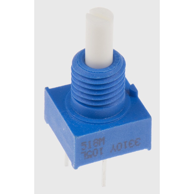 1 pcs - Bourns 1MΩ Rotary Potentiometer 1-Gang, Panel Mount (Through Hole), 3310Y-001-105L