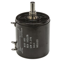 1 pcs - Vishay 1kΩ Rotary Potentiometer 10-Turns 1-Gang Panel Mount, 860B1102