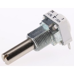 1 pcs - Vishay 5kΩ Rotary Potentiometer 1-Gang Panel Mount, P11S1V0FLSY00502KL