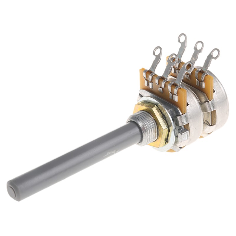 1 pcs - TE Connectivity 47kΩ Rotary Potentiometer 2-Gang Panel Mount, 27ESA473MMF50NF