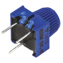 1 pcs - 5kΩ, Through Hole Trimmer Potentiometer 0.5W Top Adjust Vishay, 63M