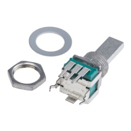 1 pcs - Alps Alpine 10kΩ Rotary Potentiometer 1-Gang Through Hole, RK09L114001T