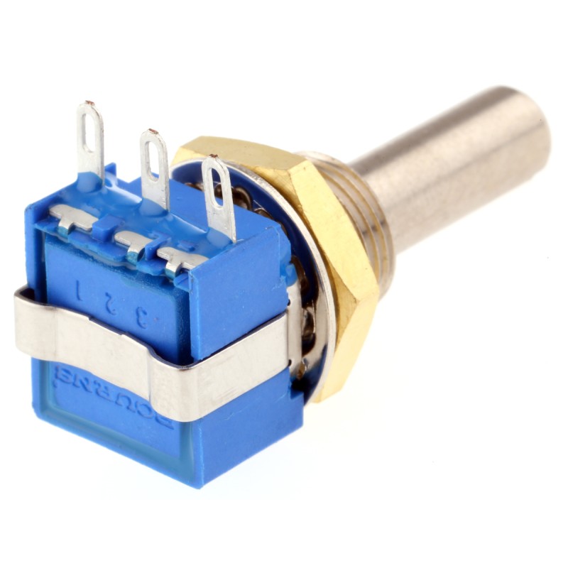 1 pcs - Bourns 1kΩ Rotary Potentiometer 1-Gang Panel Mount, 53RAA-R25-A10L