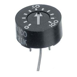 1 pcs - 1kΩ, Through Hole Trimmer Potentiometer 1W Top Adjust TT Electronics/BI, 93