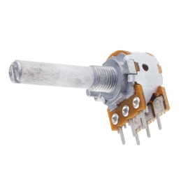 1 pcs - Alps Alpine 10kΩ Rotary Carbon Film Potentiometer, Panel Mount (Through Hole), RK1631210AY7