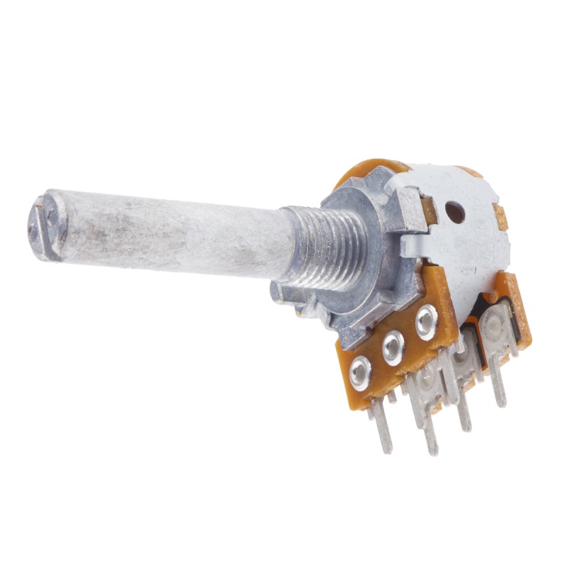 1 pcs - Alps Alpine 10kΩ Rotary Carbon Film Potentiometer, Panel Mount (Through Hole), RK1631210AY7