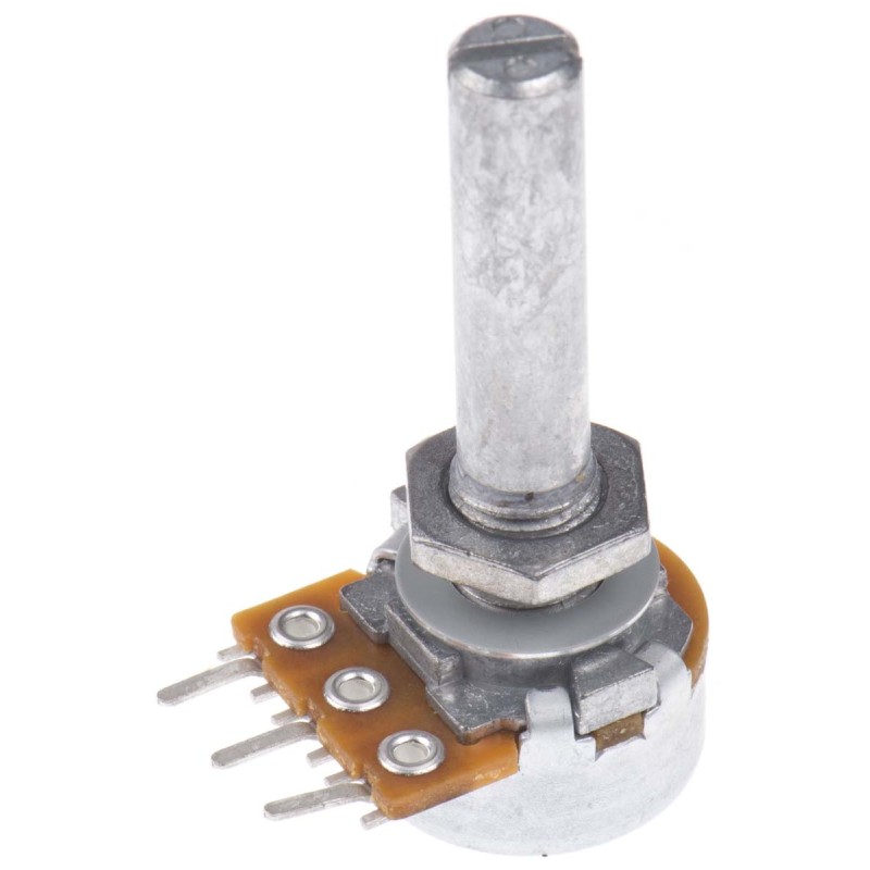 1 pcs - Alps Alpine 50kΩ Rotary Carbon Film Potentiometer, Panel Mount (Through Hole), RK1631110TV8
