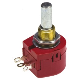 1 pcs - TE Connectivity 25kΩ Rotary Potentiometer 1-Gang Panel Mount, TW1253KA