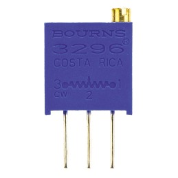 1 pcs - 500Ω, Through Hole Trimmer Potentiometer 0.5W Top Adjust Bourns, 3296