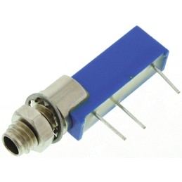1 pcs - 10kΩ, Panel Mount, Through Hole Trimmer Potentiometer 0.5W Side Adjust Vishay, 43P