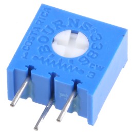 1 pcs - 2kΩ, Through Hole Trimmer Potentiometer 0.5W Bourns, 3386