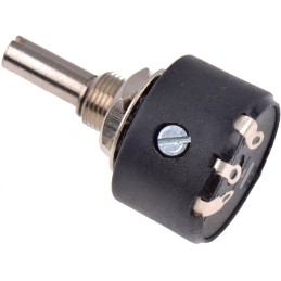 1 pcs - RS PRO 500Ω Rotary Potentiometer 1-Gang Panel Mount