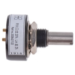 1 pcs - RS PRO 1kΩ Rotary Potentiometer 1-Gang Bushing Mount