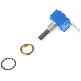 1 pcs - Bourns 10kΩ Rotary Potentiometer 1-Gang Panel Mount, 91R1A-J22-B15L