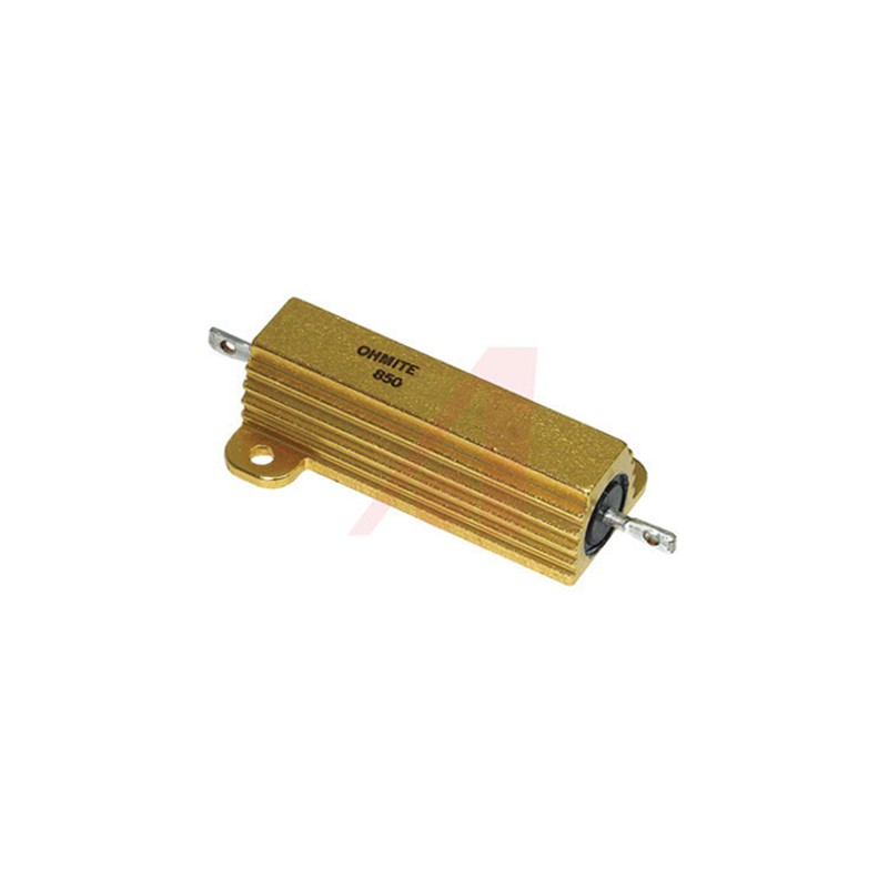 1 pcs - Ohmite, 100mΩ 50W Wire Wound Chassis Mount Resistor 850FR10E ±1%