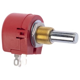 1 pcs - TE Connectivity 5kΩ Rotary Potentiometer 1-Gang Panel Mount, TW1502KA