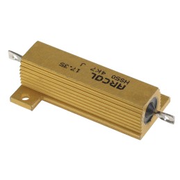 1 pcs - Arcol, 4.7kΩ 50W Wire Wound Chassis Mount Resistor HS50 4K7 J ±5%