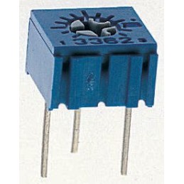 1 pcs - 50Ω, Through Hole Trimmer Potentiometer 0.5W Top Adjust Bourns, 3362