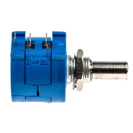 1 pcs - Bourns 10kΩ Rotary Potentiometer 10-Turns 1-Gang Panel Mount, 3590S-2-103L