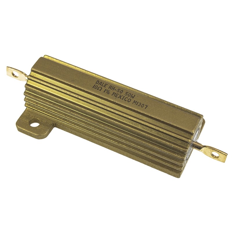 1 pcs - Vishay, 10Ω 50W Wire Wound Chassis Mount Resistor RH05010R00FE02 ±1%