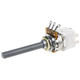 1 pcs - TE Connectivity 47kΩ Rotary Potentiometer 1-Gang Panel Mount, 1624210-3