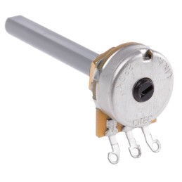 1 pcs - TE Connectivity 220kΩ Rotary Potentiometer 1-Gang Panel Mount, 1624134-2