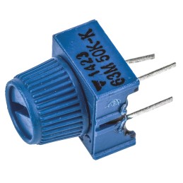 1 pcs - 50kΩ, Through Hole Trimmer Potentiometer 0.5W Top Adjust Vishay, 63M