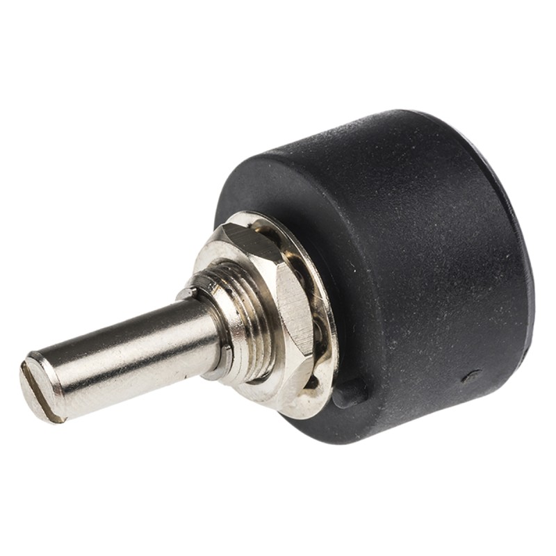 1 pcs - RS PRO 500Ω Rotary Potentiometer 1-Gang Panel Mount