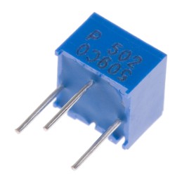 1 pcs - 5kΩ, Through Hole Trimmer Potentiometer 0.5W Top Adjust Bourns, 3362